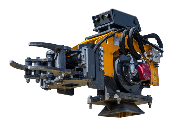 Pile Driver with Clamp